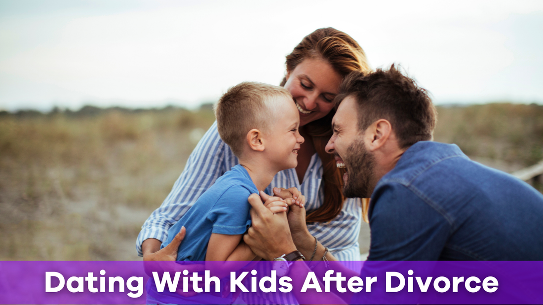 a couple demonstrating what it's like to be dating with kids after divorce