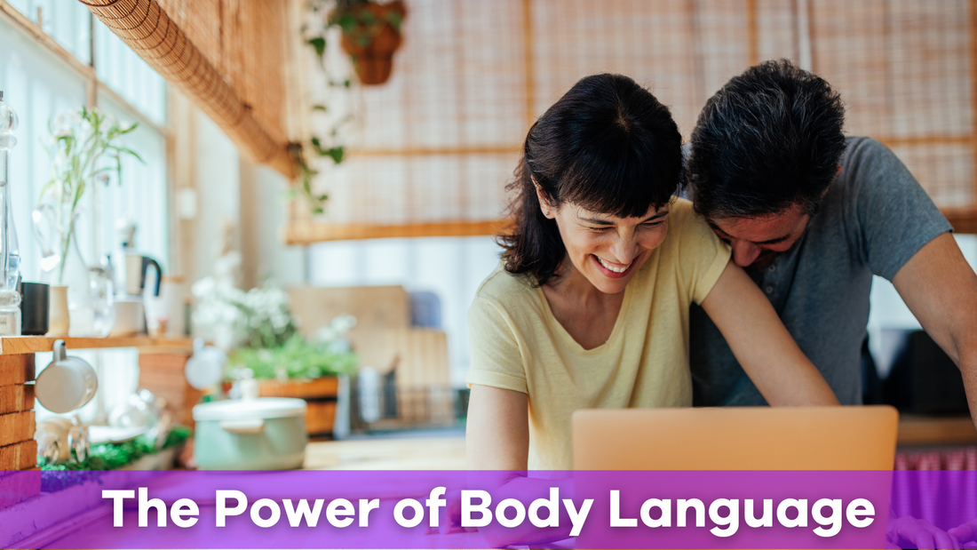 a couple enjoying attractive body language